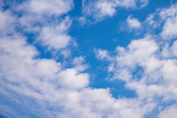 Blue sky with White clouds