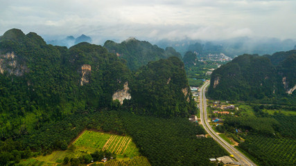 landscape of Mountain in Krabi Thailand
