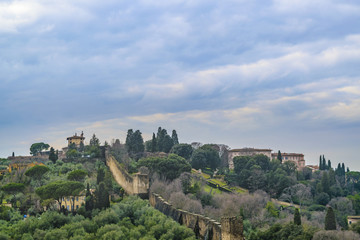 Fototapeta na wymiar Florence City, Aerial View, Tuscany, Italy
