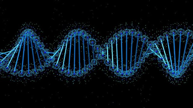 DNA molecule with Alpha mask