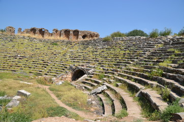 Aphrodisias ancient greek city tyrkey caria ruins stones marble summer