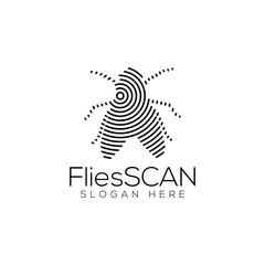 Files Scan Technology Logo vector Element. Animal Technology Logo Template