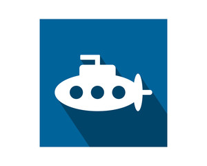 blue submarine vehicle conveyance transport transportation image vector icon logo