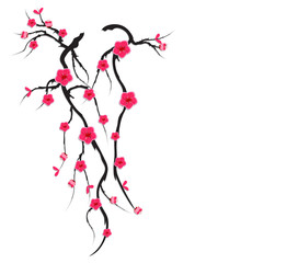 Vector Cherry blossom for Chinese New Year and mid autumn festival