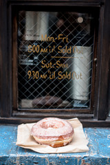 donuts at a donut shop