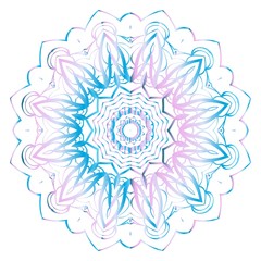 geometric pattern in floral style. Ornament. Vector illustration. For modern interior design, fashion textile print, wallpaper.