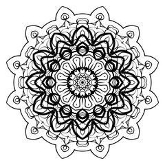 Vector mandala, Floral mandala. Oriental mandala. Vintage decorative elements. Vector illustration. It is super brilliant vector illustration.