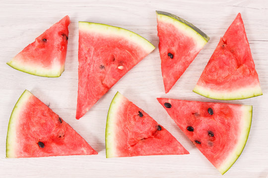 Slice of watermelon, concept of healthy delicious dessert