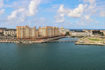 Fototapeta premium Coastline and city views along Old San Juan , Puerto Rico