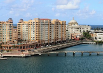 Coastline and city views along Old San Juan , Puerto Rico - 214172077