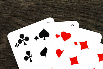 Spielkarten verschiedene Farbwerte