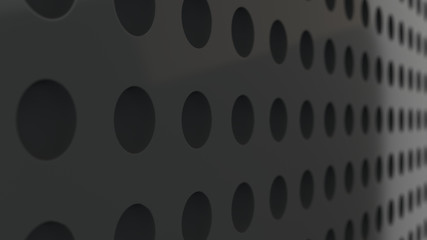 Pattern of hemisphere indents