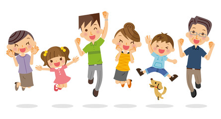 三世代家族　ジャンプ