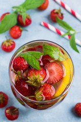 Cold transparent drink