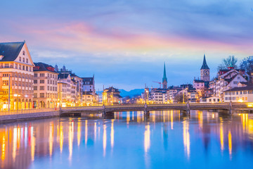 Obraz premium Cityscape of downtown Zurich in Switzerland