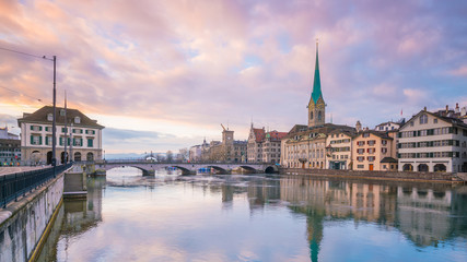 Obraz premium Cityscape of downtown Zurich in Switzerland