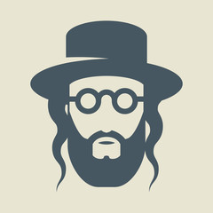 Jew with a hat, sign