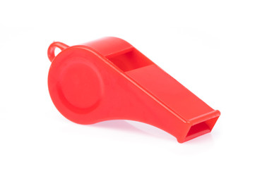 sport whistle isolated on white background