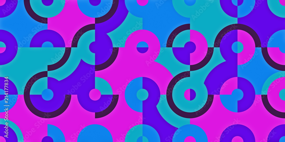Poster abstract colorful background of radial graphics geometric background. panorama ratio scale 8:4