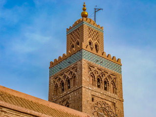 Obraz premium Minaret of the Koutoubia Mosque in Marrakesh Morocco
