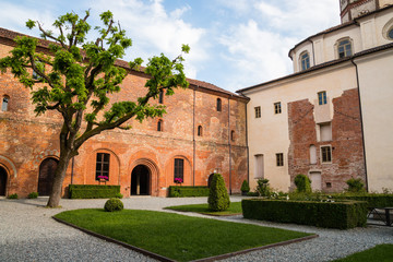 Fototapeta na wymiar Abbazia di Lucedio, Trino, Vercelli, Piemonte, Italia