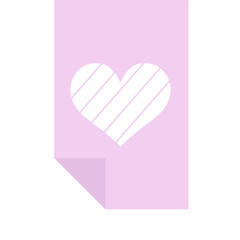 Elegant ribbon heart