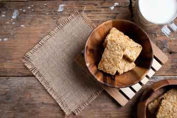 Whole grain wheat biscuits breakfast cereal