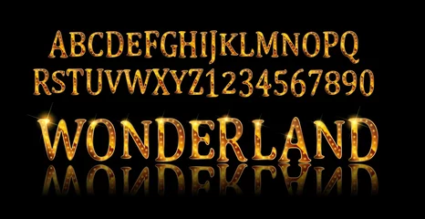 Foto auf Alu-Dibond Wonderland font. Fairy ABC © ilona_pitkin