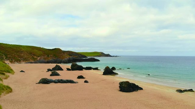 Amazing Sango Sands beach at Durness in the Scottish Highlands