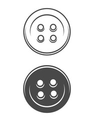Vintage sewing buttons concept