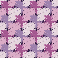 Seamless abstract geometric pattern. The texture of rhombus. Brushwork. Hand hatching. Textile rapport.