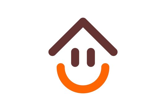 home smile happy logo icon