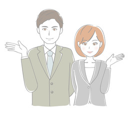 ビジネス　男女　案内