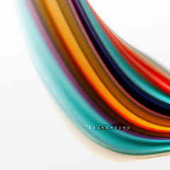 Fluid liquid mixing colors concept on light grey background, curve flow, trendy abstract layout template for business or technology presentation or web brochure cover, wallpaper