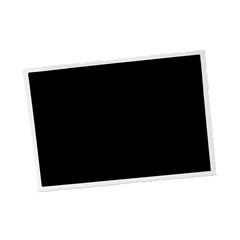 blacked out old photo with white border