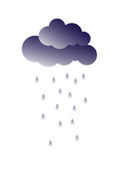 cute cloud. vector illustration. card for kids.