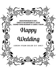 Wedding floral invite invitation card Design
