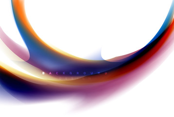 Holographic fluid colors flow, colorful liquid mixing colours motion concept