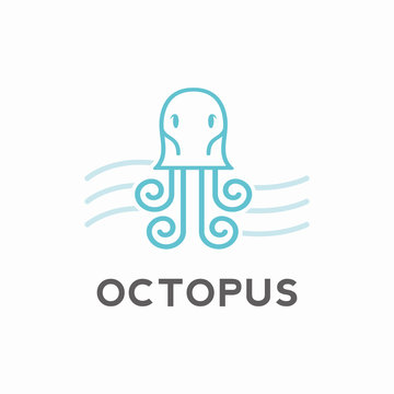 Octopus Logo Design Concept Creative