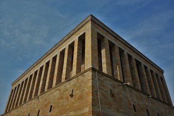 The columns and shadows of Anitkabir mausoleum