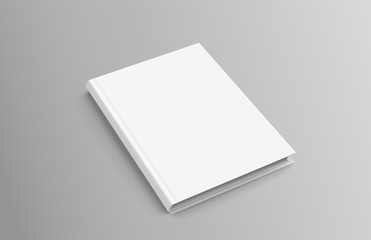 Hardcover book on grey