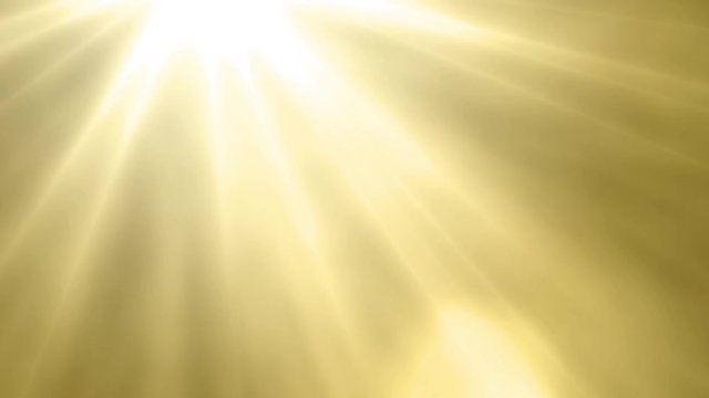 Golden background with light rays