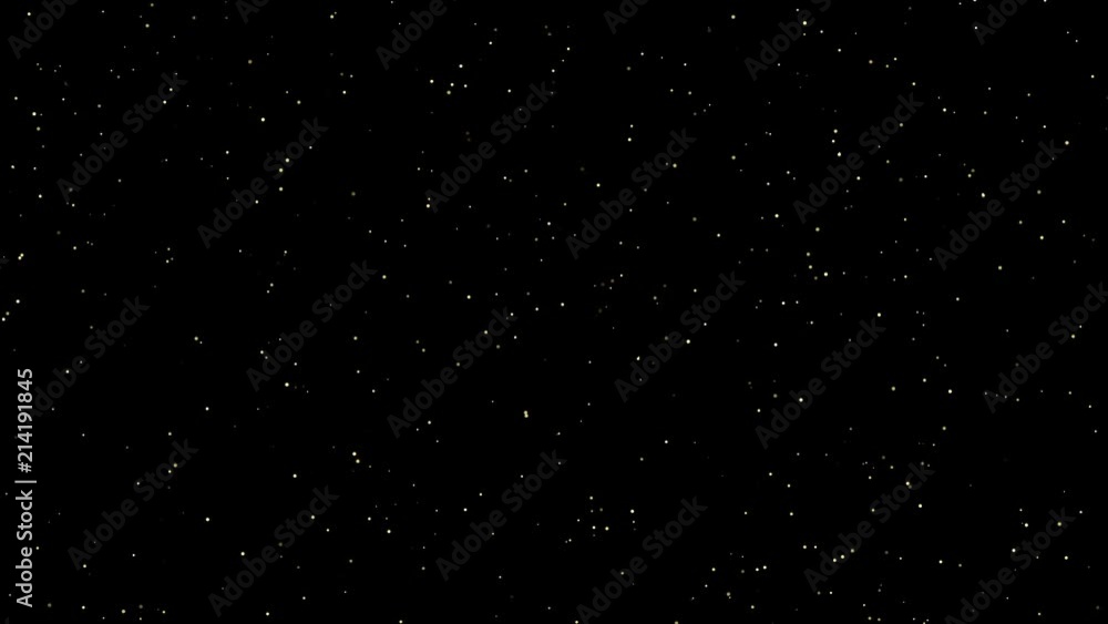 Poster abstract bokeh and gold particles glitter background. change screen mode in layer for use.