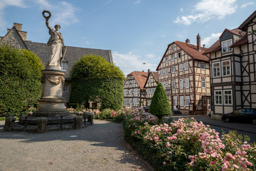 Platz vor der Kilianskirche in Korbach