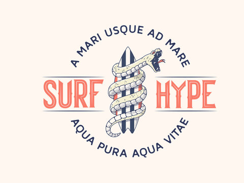 Surf Hype vector illustration