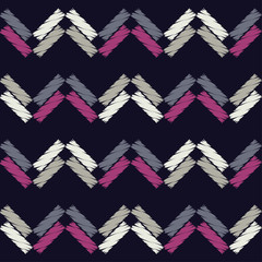 Seamless abstract geometric pattern. The texture of the strips. Brushwork. Hand hatching. Textile rapport.