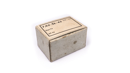 Old ammo cardboard box