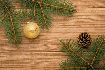 Christmas tree on the table