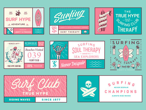 Colored surf badges vol. 2