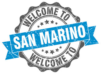 San Marino round ribbon seal